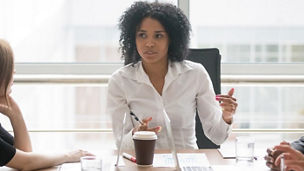 Peolpe discussing in meeting