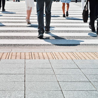 People on zebra crossing