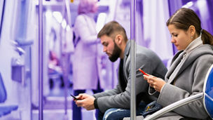 people sitting in train