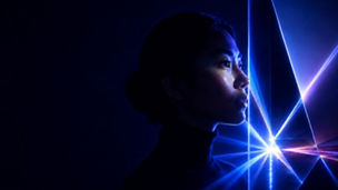Person in silhouette 