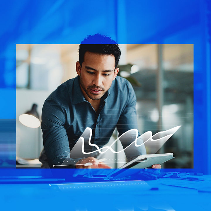 Person using tablet
