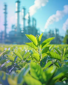 Pflanzen auf Industriegebiet 