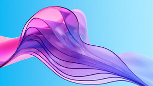 Pink blue 3d wave