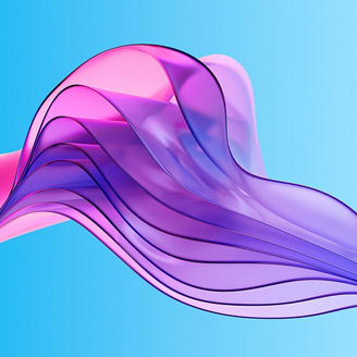 Pink blue 3d banner