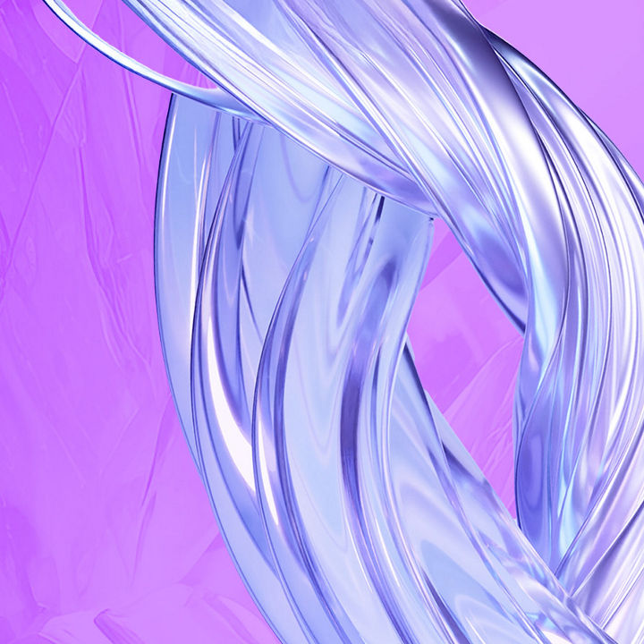 Pink transparent swirl banner