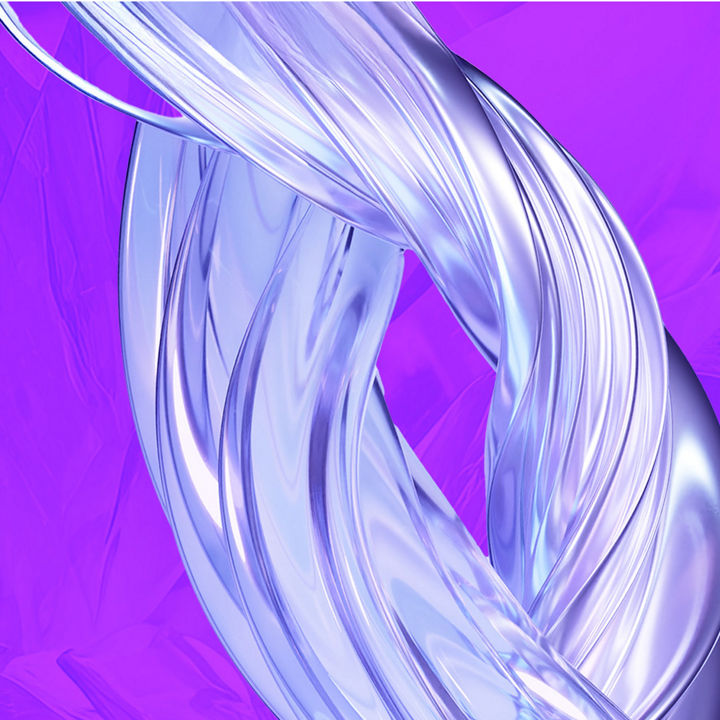 Pink transparent swirl