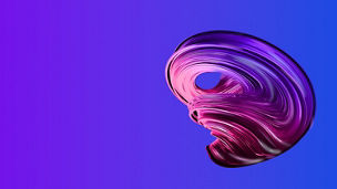 Pink Violet 3D Abstract structure