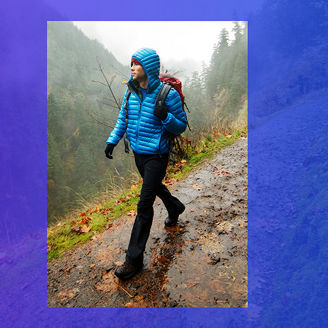 Mężczyzna w górach