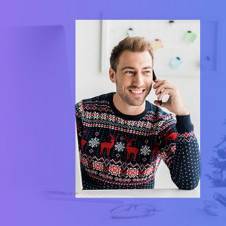 Mężczyzna na spotkaniu biznesowym