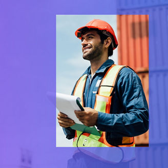 Pracownik na budowie