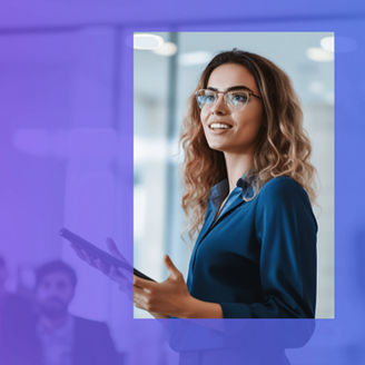 Kobieta na spotkaniu biznesowym