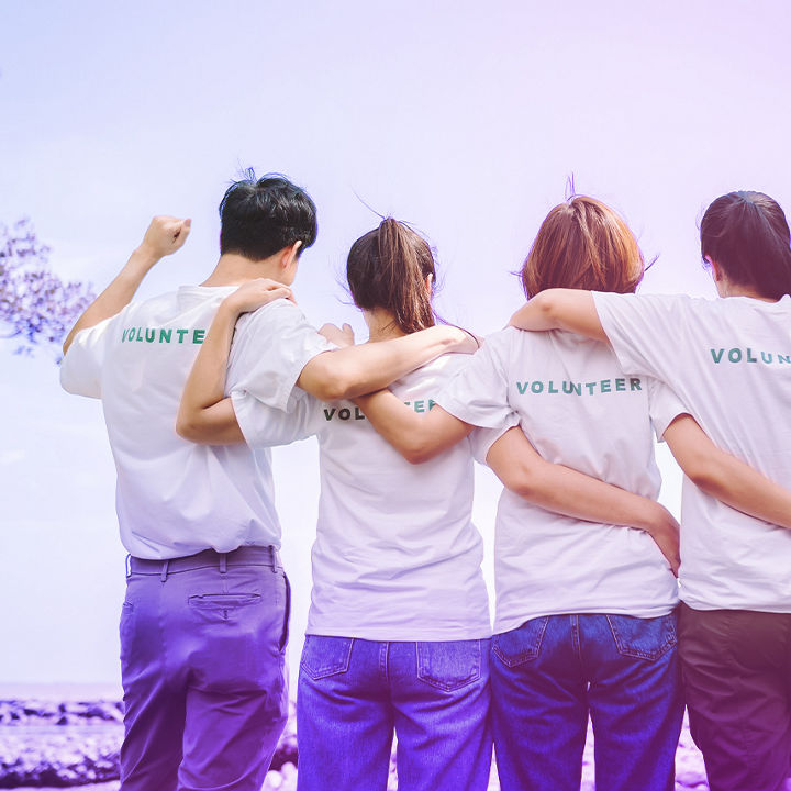 Grupa wolontariuszy