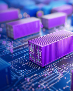 Purple circuit board