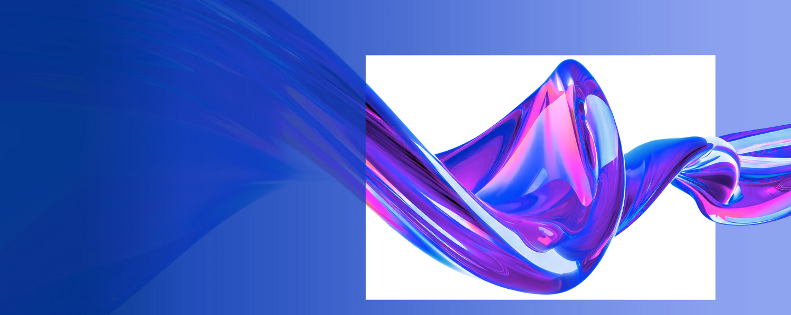 Abstract Fluidity in Blue and Pink