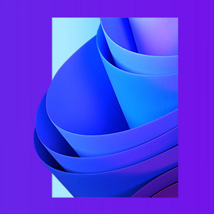 wave wallpaper 3D render blue color for desktop, background