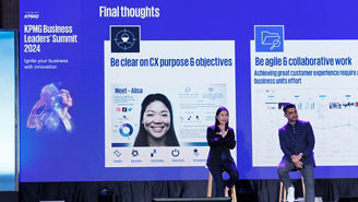 Speakers from Customer Experience Excellence session on stage