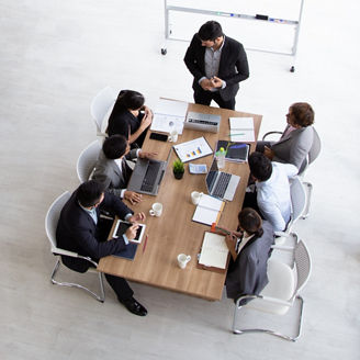 board meeting female leader