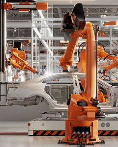 Roboter am Fließband