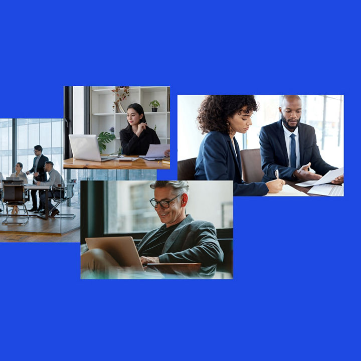 Professionals making decision based on data