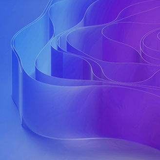 purple and blue waves