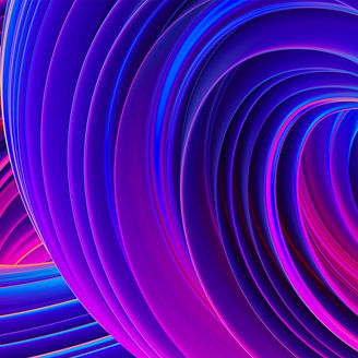 Paarsblauwe spiralen