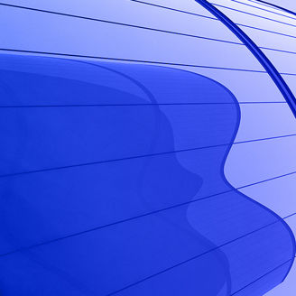 purple glass building