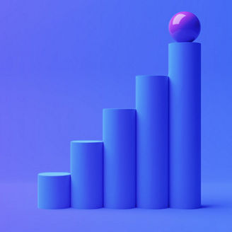 Purple graph banner