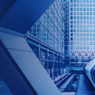 glass enclosed buildings banner