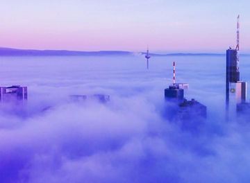 Skyscrapers in the clouds