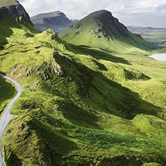 Road through mountains