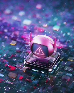 Autonomous robot on circuit board