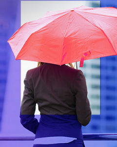 Red umbrella