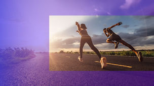 Runners starting run