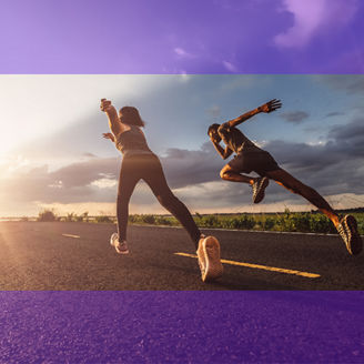 Runners starting run