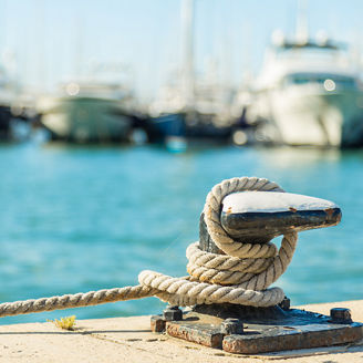 Rope to harbour
