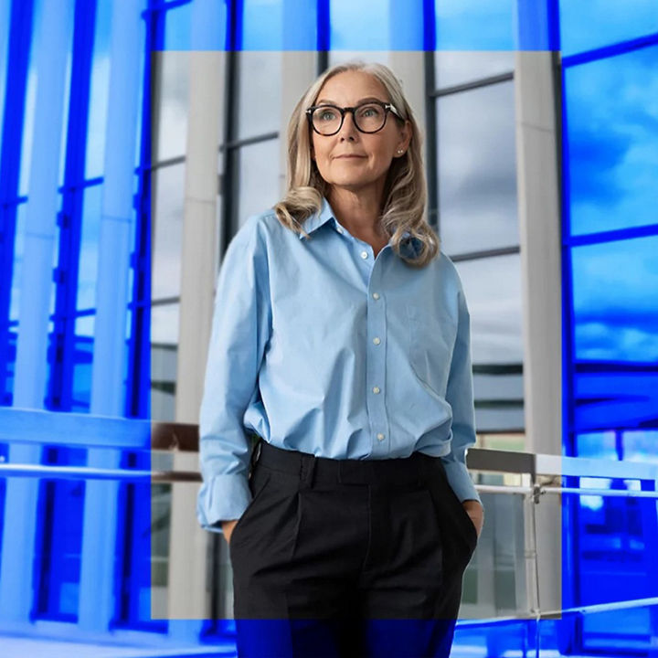 senior woman standing