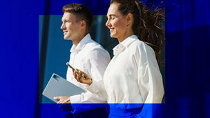 blue abstract banner