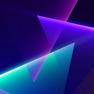 Empty background scene. Dark street reflection on the wet pavement. Ray neon light in the dark, neon figures, smoke. Abstract neon background. Blue, purple. geometric background. Stage laser show.