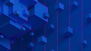 Abstract 3d rendering of geometric shapes. Composition with cubes. Modern background design for poster, cover, branding, banner, placard.