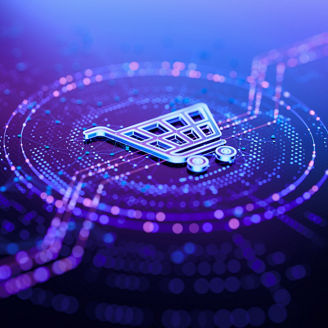 E-commerce and digital shop: add to cart icon. Business, retail, online store concept. 3D Illustration; Shutterstock ID 2520442463; purchase_order: 