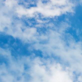 Sky reflection over building banner