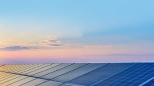 Solar panels and horizon