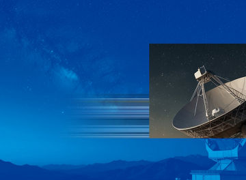 Satellite pointed to space