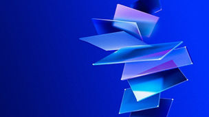 square glass abstract banner