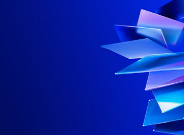 square glass abstract banner