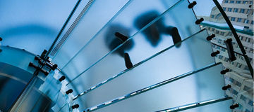 stairs view from below