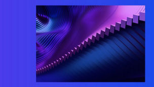 Blue and purple waves