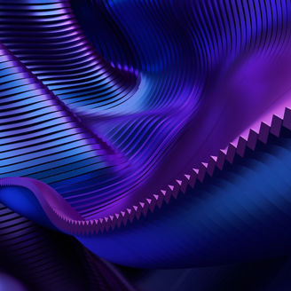 Purple and blue abstract waves