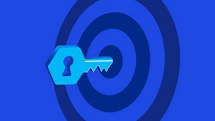 Strategy and value creation – Illustration of a target with a key