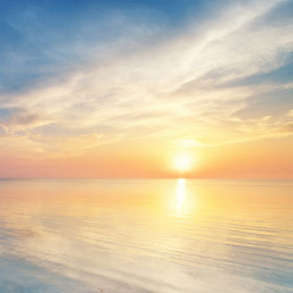 Sunrise over ocean